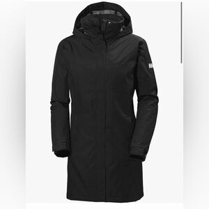 Helly Hansen Aden Insulated Waterproof Long Packable Hood Rain Jacket